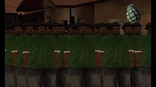 GTA San Andreas - Bowling Big Smoke with a grenade