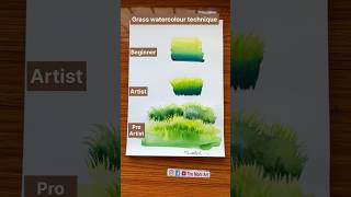 Grass watercolour technique | how to draw grass | #shots  #reels #grass