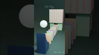 How far will the collapse go? 👀 #blender #animation  #satisfying #3danimation  #beginner