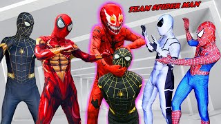 TEAM SPIDER MAN vs BAD GUY TEAM | BAD-HERO vs Mystery VENOM ! ( Special Live Action ) - Fun FLife TV