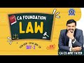 CA Foundation | Law | DAY 2 – Sept ’25 & Jan ’26 BY CA CS AMIT TATED