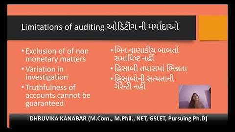 AUDITING, Sem 5, Lecture 1. 10, Prof. Dhruvika Kanabar, AKDMC