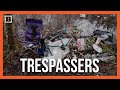 Police Clear Out Trespassers from Vacant Property Littered with Massive Amount of Trash