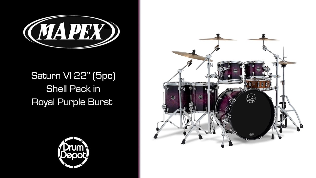 Mapex Saturn VI in Royal Purple Burst Demo