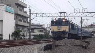 EF64-1032牽引寝台特急あけぼの2022レ 高崎線北本～桶川