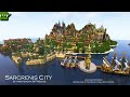 Minecraft Fantasy City Castle Timelapse -Sarcrenis City E7.