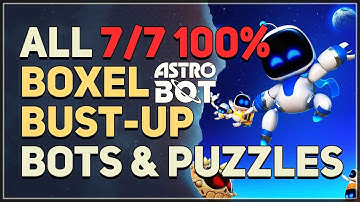 Boxel Bust-Up All Bots and Puzzle Pieces 100% Walkthrough Astro Bot