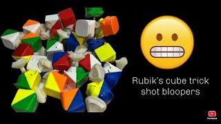 Rubik’s cube trick shot bloopers