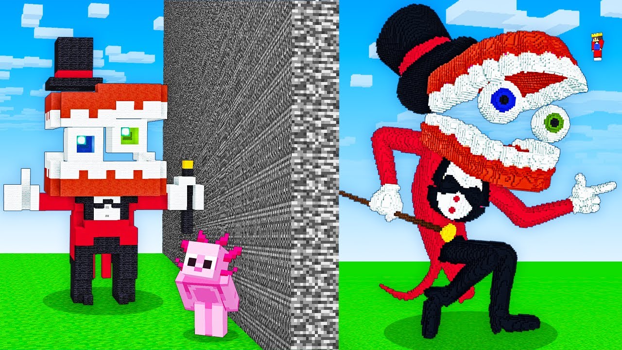 I Cheated With AMAZING DIGITAL CIRCUS In Minecraft Build Battle! - YouTube