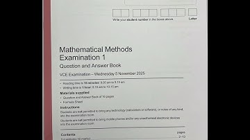 2025 VCE METHODS EXAM 1 SUGGESTED SOLUTIONS