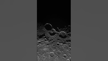 Lunar craters. Raw video and final image.