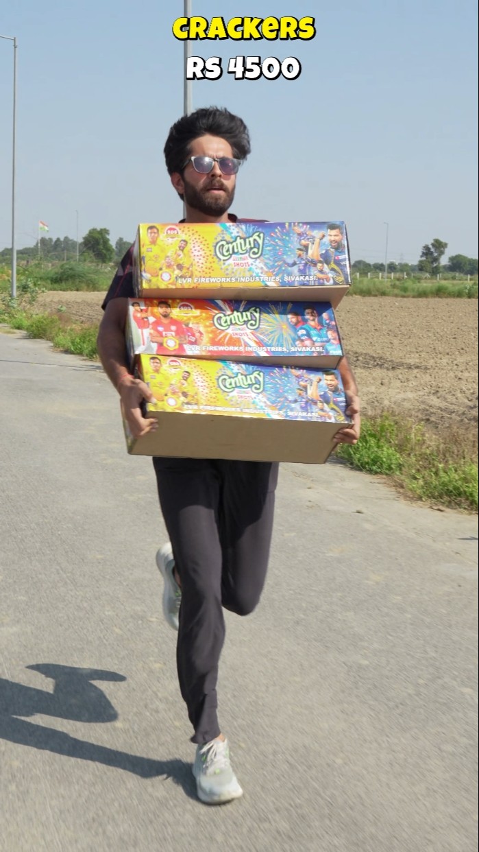 Running With Diwali Stash #shorts #bluebox