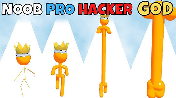 NOOB vs PRO vs HACKER vs GOD in BLOB RUNNER 3D !