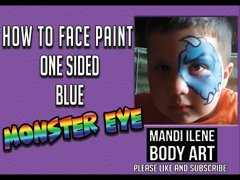 How to Face Paint Monster Eye by Mandi Ilene