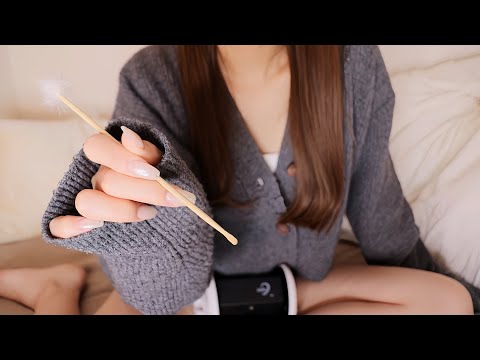 【ASMR】絶対眠れる耳かき👂🏻リアルな耳かきであなたを癒します😪/竹耳かき、ステンレス、綿棒、梵天/3dio