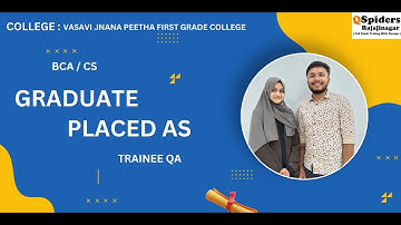 How to get your dream job as an Trainee QA I QSpiders Rajajinagar