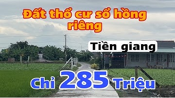MS111 bán đất tiền giang | sổ hồng riêng | đường ô tô giá chỉ 285 triệu