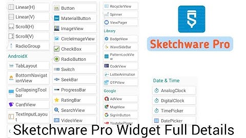 how to learn sketchware pro widgets part3