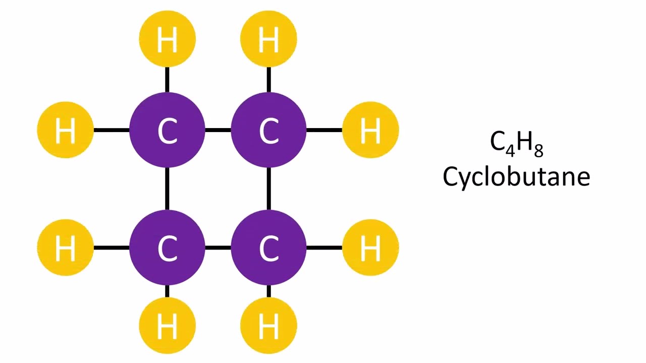 Cyclobutane C4H8