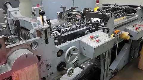 Winkler & Dunnebier 527GSV  - envelope-making machine with window patcher