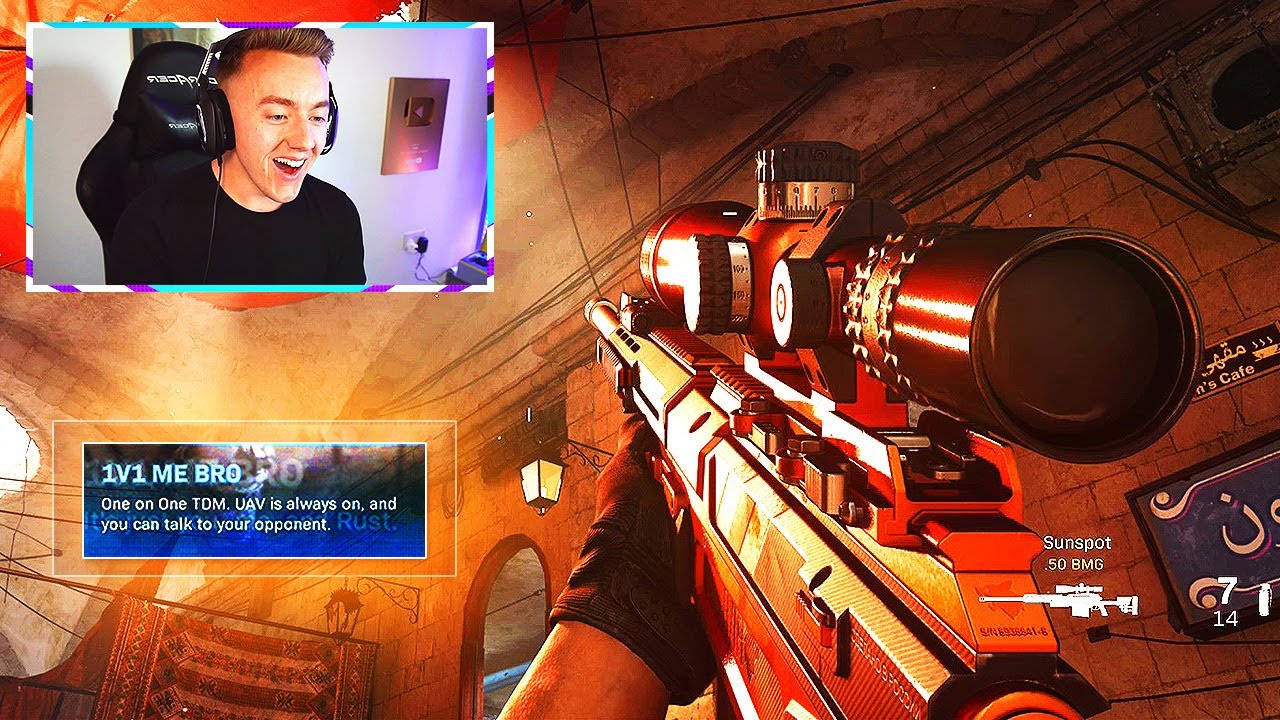 I SNIPE IN EVERY 1v1 but just can't lose.. (modern warfare)