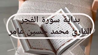 القارئ محمد حسين عامر | بداية سورة الفجر