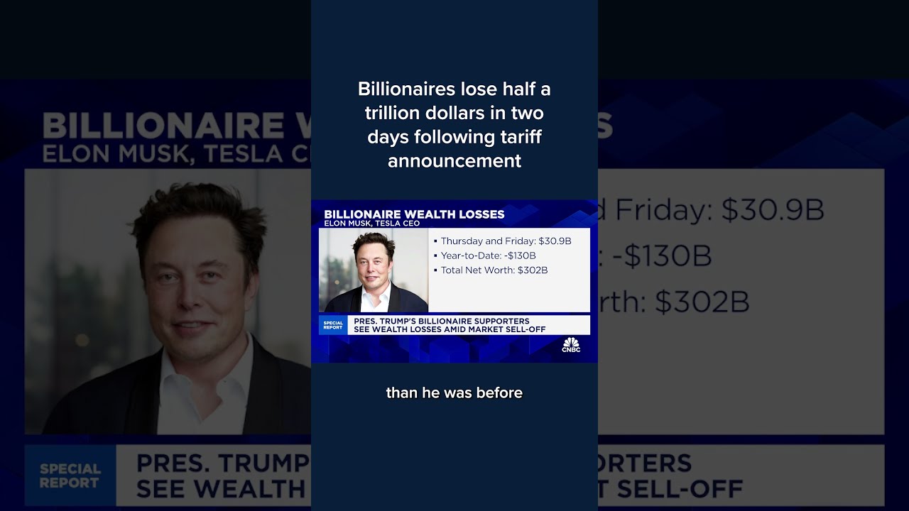 Billionaires Lose Half A Trillion Dollars In Two Days Following Tariff Announcement