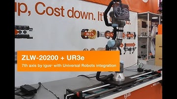 Integración de UR3 de Universal Robots a mesa lineal ZLW de igus