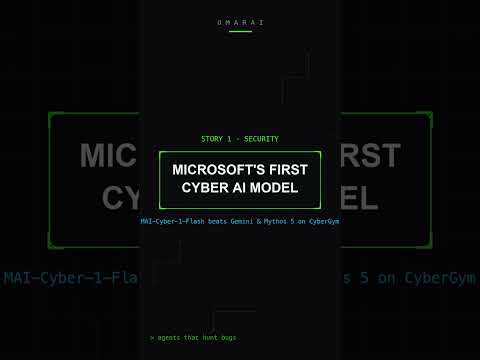 3 AI things today: Microsoft cyber AI, Anthropic open weights, Gemini 3.6 Flash | #AINews #AI