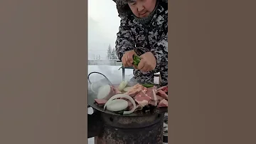 Garlic shoots with meat🥩 / Чесночные побеги с мясом🥩