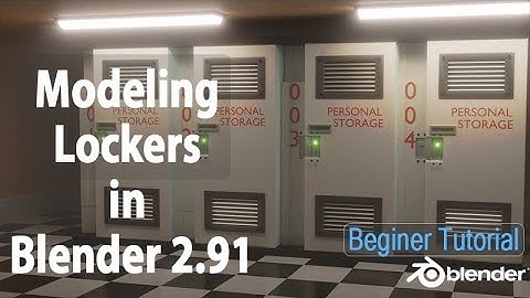 [Blender Tutorial] Modeling a Alien isolation Locker in Blender 2.91