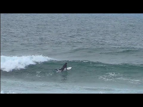 Je vais surfer à Pen Hat (seul a l'eau)