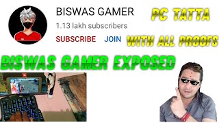 BISWAS GAMER EXPOSED  l  KEYBOARD MOUSE PLAYER  l  WITH ALL PROOFS