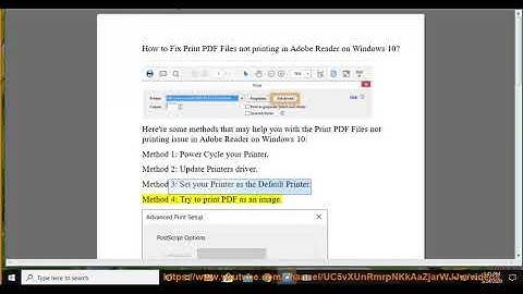 Fix Print PDF Files not printing in Adobe Reader on Windows 10