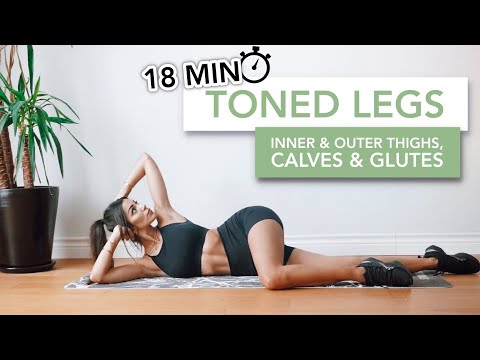 18 MIN TONED LEGS | Bacakları İnceltme Egzersizleri (İç & Dış Bacak, Baldır, Basen) | Eylem Abaci