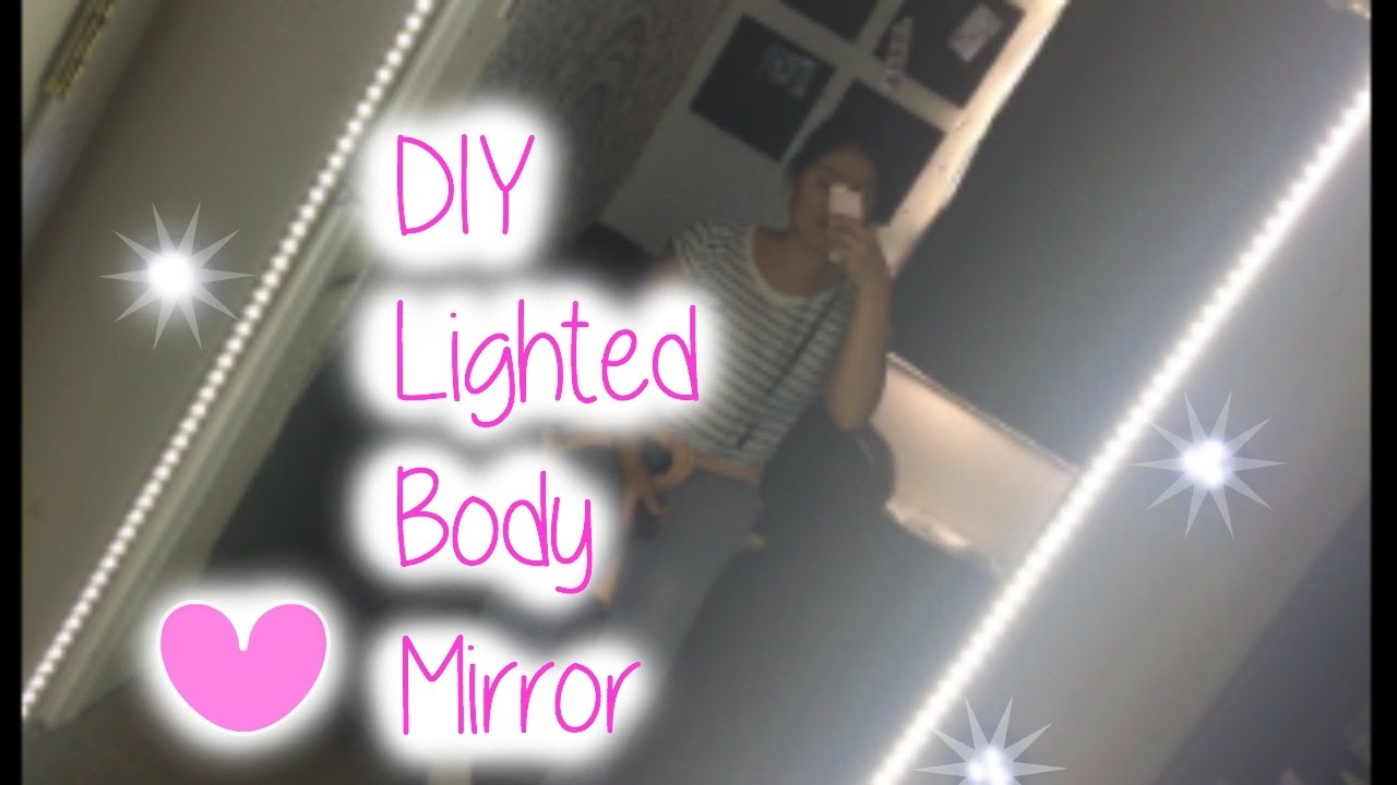 Diy Lighted Full Body Mirror Youtube