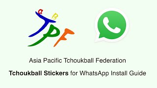 Tchoukball Stickers WhatsApp Install Guide screenshot 1