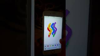 Tilt your iPhone to draw (Crawling Colors app)