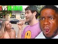 $1 VS $10,000 Public Dares Airrack reaction