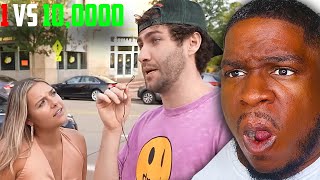 $1 VS $10,000 Public Dares Airrack reaction