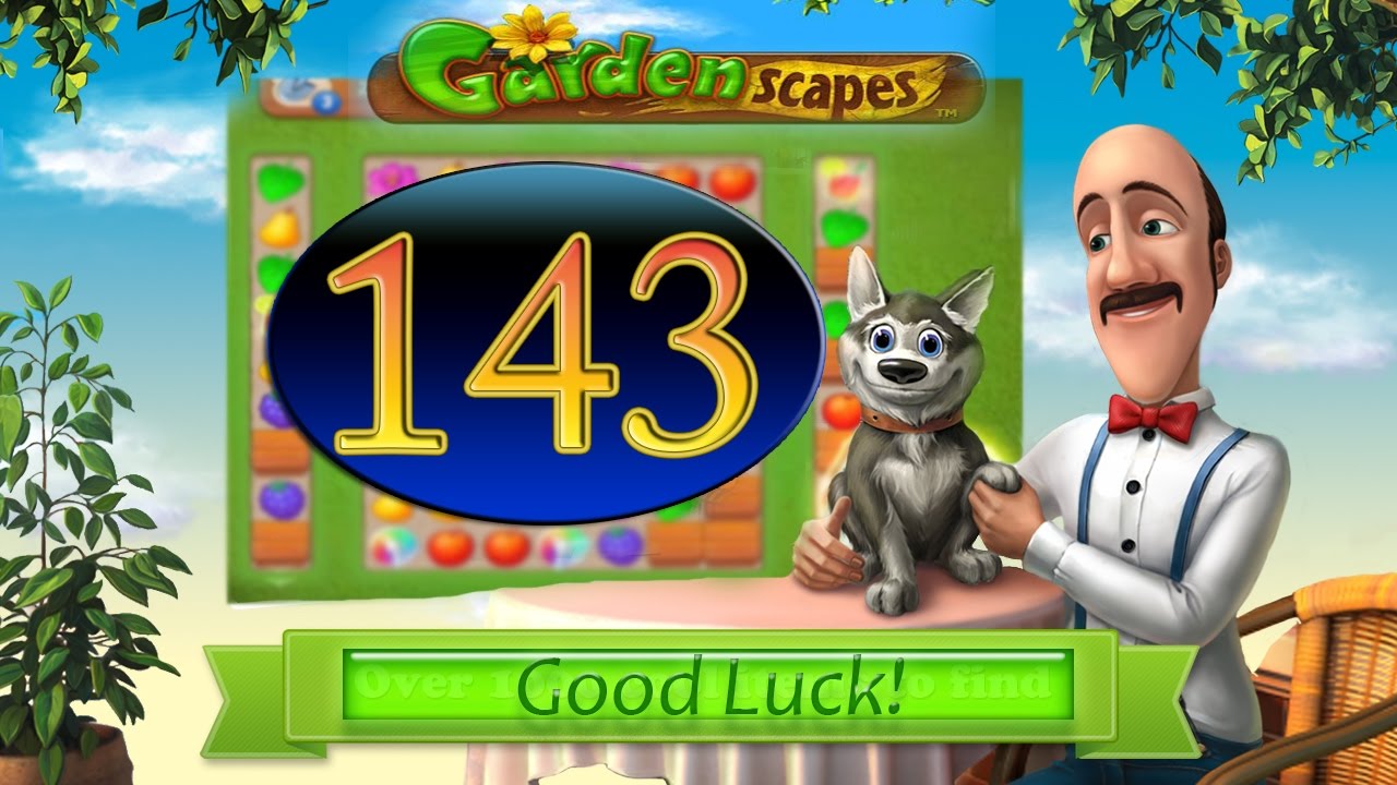 Gardenscapes level 143 Walkthrough