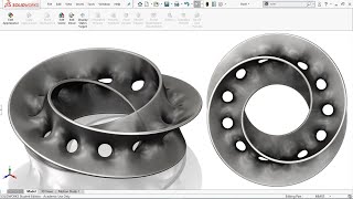 Exercise 61:How to make a 'Twisted Costa Surface' in SOLIDWORKS 2018