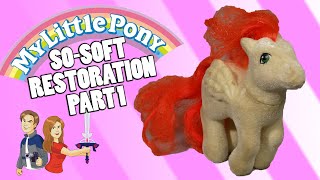 My Little Pony So-Soft Restoration: Part 1 - Deflocking - Vintage G1 Hasbro screenshot 5
