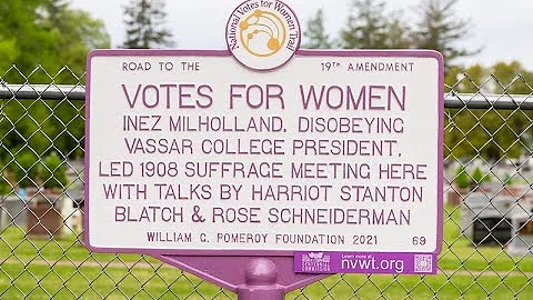 1908 "Suffrage in the Cemetery Historic Marker Ded...