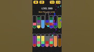 Water sort puzzle level 3009
