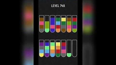 Water sort puzzle level 749
