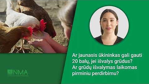 Ar jaunasis ūkininkas gali gauti 20 balų, jei išvalys grūdus?