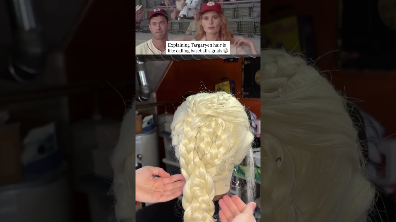 “There’s no crying in cosplay!” ⚾️ but there might be in recreating #Targaryen hair. #cosplay