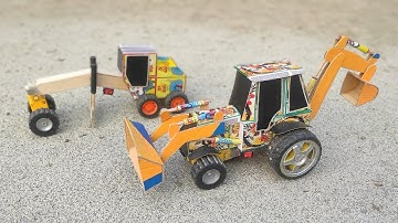 How to make Matchbox Tractor at Home | Diy Mini Tractor | Mini Tractor Science Project