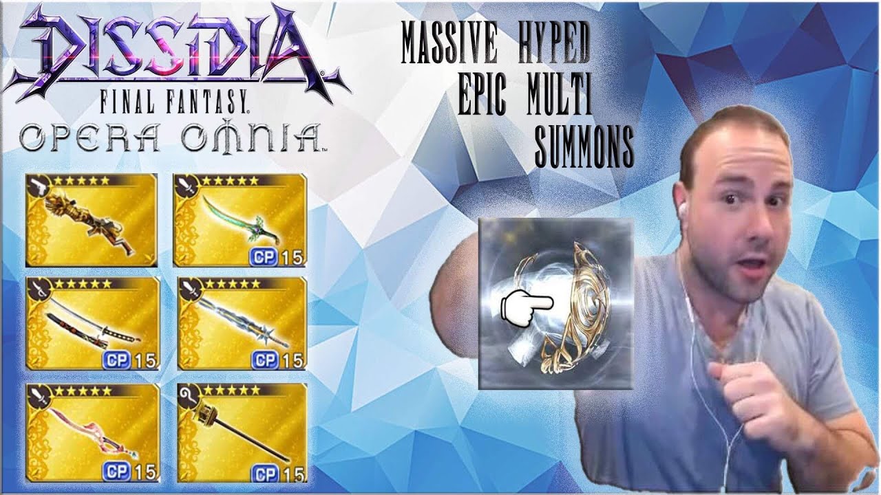 50,000 GEM SUMMONS?!?! TONS OF 5 STAR WEAPON SUMMONS! Final Fantasy: Opera Omnia